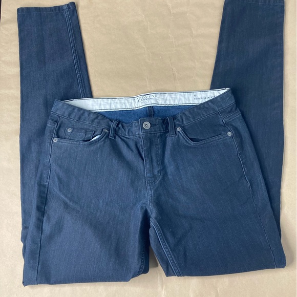 Lands' End Canvas 1963 super slim fit size 9 jeans in dark blue like new! - Picture 3 of 16